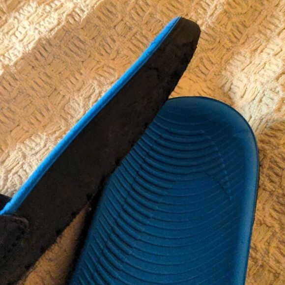 Nike slides Sandals Blue Size 5Y🌈5 for $25 - Picture 7 of 11